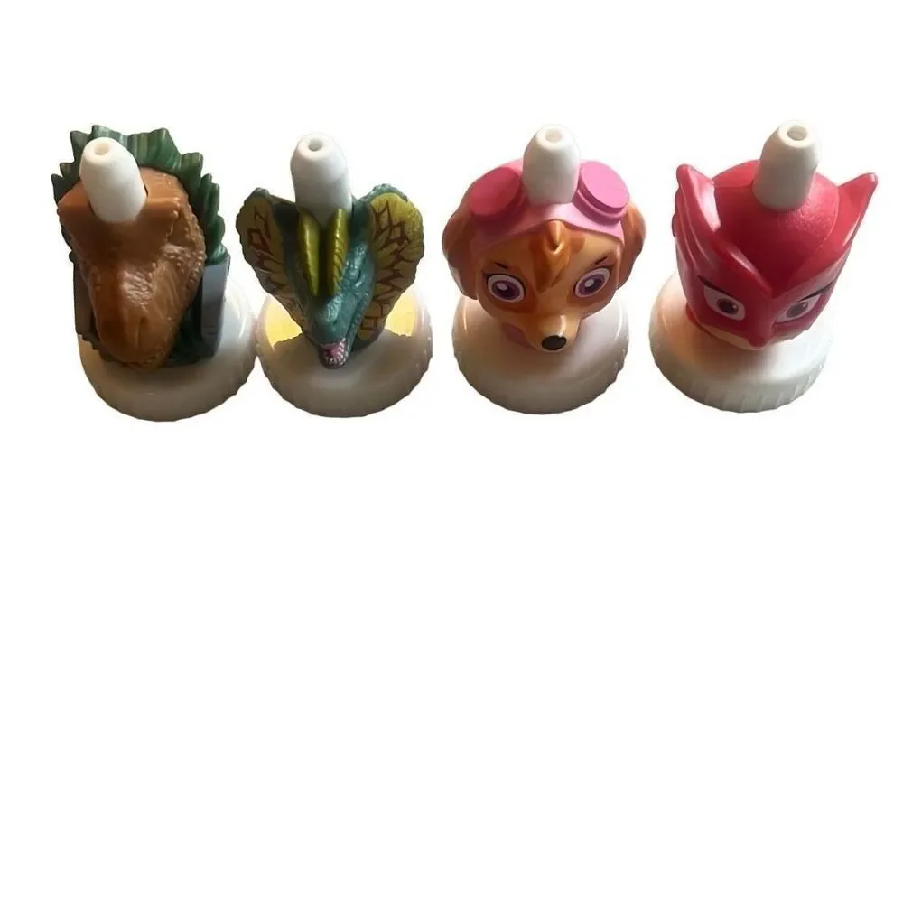 Good 2 Grow Juice Toppers Lot of 12 Minnie Mouse Spider-Man‎ Dinosaur Paw Patrol - Picture 3 of 4